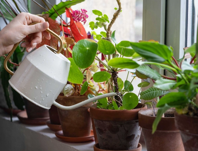 indoor plant watering schedule